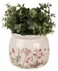 Clayre & Eef Pot de fleurs Ø 16x13 cm Beige Rose Céramique Voir les images du produit 2