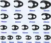 A grid of various sizes of black metal wrenches, each labeled with its size in millimeters. Produktbild-Vorschau