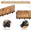 Yaheetech Terrassenfliesen Holzfliesen Akazie 30x30cm 27er Produktbild-Vorschau 8