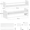 WOLTU 3er Set Kinder Bücherregal, Wandregal, aus Produktbild-Vorschau 3
