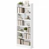Bücherregal mit 7 Fächern, 24 x 60 x 199,2 cm, Weiß | Produktbild-Vorschau 1
