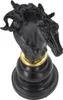Mauro Ferretti Schachfigur Pferd 14x11x27 cm schwarz gold Produktbild-Vorschau 4