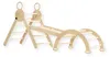 Buxibo Mini Klettergerüst – Holz Kletterbogen mit Rutsche Produktbild-Vorschau 4