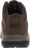 The back view of a brown Skechers slip-on boot. Voir les images du produit