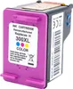 A close-up studio shot of a remanufactured HP 300XL color ink cartridge. Produktbild-Vorschau