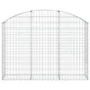 vidaXL Gabion avec arc surélevé 150x30x100/120 cm Fer Voir les images du produit 3