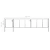 Cancello da giardino in acciaio 500×100 cm argento Anteprima dell’immagine prodotto 4