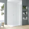 A modern bathroom with a walk-in shower. Produktbild-Vorschau