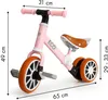 Trojkolka cross-country bicykel s pedálmi 2v1 Ružová Náhľad obrázku produktu 10