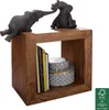 WOHNLING Standregal Massivholz Sheesham 44cm hoch Cube Produktbild-Vorschau 11