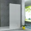 A shower screen in a modern bathroom setting. Produktbild-Vorschau