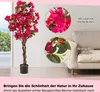 COSTWAY 120cm alberi artificiali con fiori 2 pezzi, pianta Anteprima dell’immagine prodotto 4