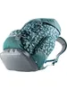 A teal backpack with a speckled pattern against a white background. Produktbild-Vorschau