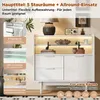 Credenza Flieks con illuminazione a LED, credenza con ante Anteprima dell’immagine prodotto 4