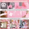 122 Stück Rosa Luftballons Ballons Ballon Bogen Girlande Produktbild-Vorschau 3