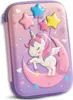 Trousse à crayons extensible Licorne, rose, matériau Voir les images du produit 13