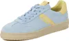 A single blue and yellow sneaker is shown against a white background. Produktbild-Vorschau