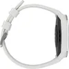A side view of a white smartwatch with a white band. Náhľad obrázku produktu