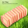 An air filter is shown against a blurred green background resembling grass. Náhled obrázku produktu