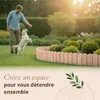 Floranica Bordure de Jardin en bois 20 x 200 cm Non-traité Voir les images du produit 6