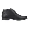 A black leather chukka boot is shown from the side against a white background. Produktbild-Vorschau