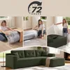 VASAGLE Modulares Sofa, Ecksofa mit Liege rechts, 242 cm Produktbild-Vorschau 3