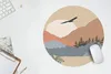 MuchoWow® Mauspad Mousepad Pastell - Vogel - Berge 50x50 cm Produktbild-Vorschau 5