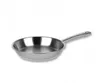 A stainless steel frying pan on a white background. Produktbild-Vorschau