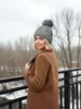 Damen Strickmütze mit Fleecefutter und Kunstfell Bommel Produktbild-Vorschau 5