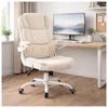 Bürostuhl Jasper Velvet Beige, ergonomische Rückenlehne, Produktbild-Vorschau 2