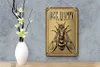 Blechschild Hinweis 12x18cm Bee happy  Biene Honig Imkerei Produktbild-Vorschau 4