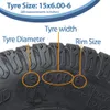 15x6.00-6 Aufsitzrasenmäher Reifen Gras Gras 15x600-6 Wanda Produktbild-Vorschau 5