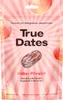 A pink and white striped bag of 'True Dates' with images of peaches and a single date. Anteprima dell’immagine prodotto
