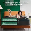 NicePlus, materasso topper 2 in 1, 120x200x7 cm, con Anteprima dell’immagine prodotto 5