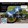 LEX Dekokugel Edelstahl glänzend 4er Set Ø 20/15/10 cm Produktbild-Vorschau 13