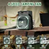 3-in-1 Solar Camping Fan mit LED, 4 Geschwindigkeitsstufen, Produktbild-Vorschau 2