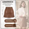 Trendiger Mini Lederrock aus Lammnappa Business Rock Produktbild-Vorschau 2