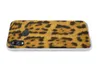 A phone case with a leopard print pattern is shown against a white background. Produktbild-Vorschau