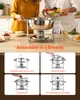 VEVOR Hot Pot Buffet-Speisenwärmer, runder Catering-Wärmer Produktbild-Vorschau 8