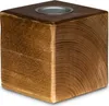 levandeo Teelichthalter Holz Massiv 10x10cm Nussbaum Farbig Produktbild-Vorschau 1