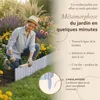 Floranica Bordure de Jardin en bois 30 x 100 cm Argent Voir les images du produit 5