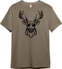 PAULGOS Herren T-Shirt "Hirschkopf mit Sonnenbrille" Produktbild-Vorschau 1