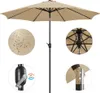 Yaheetech Sonnenschirm Φ 300 cm Kippbar Gartenschirm mit Produktbild-Vorschau 4