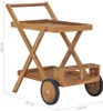 vidaXL Wózek na herbatę z litego drewna tekowego Podgląd zdjęcia produktu 6