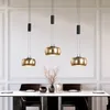 LED Pendelleuchte Gold / Schwarz 3flammig höhenverstellbar Produktbild-Vorschau 6
