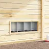 vidaXL Hühner-Nistkasten 4 Fächer Wandmontage Verzinkter Produktbild-Vorschau 3