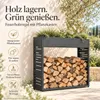 HAGO24 Feuerholzregal Anthrazit verzinkter Stahl Produktbild-Vorschau 3