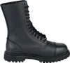 A black leather boot with laces and a cap toe. Produktbild-Vorschau