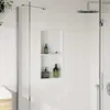 VidaXL, estante para ducha, color blanco mate, 32x62x9 cm, Vista previa de la imagen del producto 3