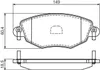 Bosch Bremsbelagsatz, Scheibenbremse  0 986 494 026 Produktbild-Vorschau 1